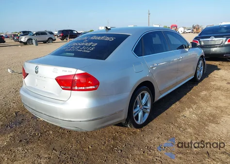 2013 Volkswagen Passat 2.0L Tdi Sel Premium from USA, damaged, VIN 1VWCN7A3XDC122298